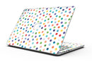Rainbow Watercolor Dots over White - MacBook Pro with Retina Display Full-Coverage Skin Kit