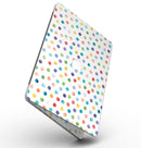 Rainbow Watercolor Dots over White - MacBook Pro with Retina Display Full-Coverage Skin Kit