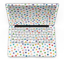 Rainbow Watercolor Dots over White - MacBook Pro with Retina Display Full-Coverage Skin Kit