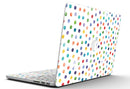 Rainbow Watercolor Dots over White - MacBook Pro with Retina Display Full-Coverage Skin Kit