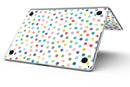Rainbow Watercolor Dots over White - MacBook Pro with Retina Display Full-Coverage Skin Kit