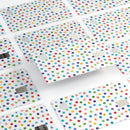 Rainbow Watercolor Dots over White - Premium Protective Decal Skin-Kit for the Apple Credit Card