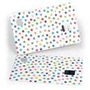 Rainbow Watercolor Dots over White - Premium Protective Decal Skin-Kit for the Apple Credit Card