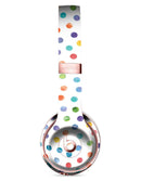 Rainbow Watercolor Dots over White Full-Body Skin Kit for the Beats by Dre Solo 3 Wireless Headphones
