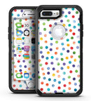 Rainbow Watercolor Dots over White - iPhone 7 Plus/8 Plus OtterBox Case & Skin Kits