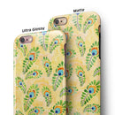 Rainbow Watercolor Peacock Feathers iPhone 6/6s or 6/6s Plus 2-Piece Hybrid INK-Fuzed Case