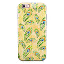 Rainbow Watercolor Peacock Feathers iPhone 6/6s or 6/6s Plus 2-Piece Hybrid INK-Fuzed Case
