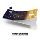 Raining Gold and Purple Sparkle - Premium Protective Decal Skin-Kit for the Apple Credit Card