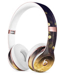 Raining Gold and Purple Sparkle Full-Body Skin Kit for the Beats by Dre Solo 3 Wireless Headphones