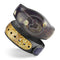 Raining Gold and Purple Sparkle - Decal Skin Wrap Kit for the Disney Magic Band