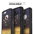 Raining Gold and Purple Sparkle - Skin Kit for the iPhone OtterBox Cases