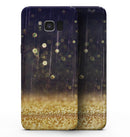 Raining Gold and Purple Sparkle - Samsung Galaxy S8 Full-Body Skin Kit