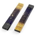 Raining Gold and Purple Sparkle - Premium Decal Protective Skin-Wrap Sticker compatible with the Juul Labs vaping device