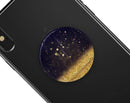 Raining Gold and Purple Sparkle - Skin Kit for PopSockets and other Smartphone Extendable Grips & Stands