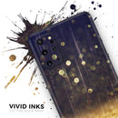 Raining Gold and Purple Sparkle - Premium Vinyl Skin Decal for Samsung Galaxy S25 Ultra, S24, S23, S22 & All Galaxy S Models