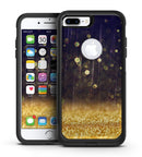 Raining Gold and Purple Sparkle - iPhone 7 or 7 Plus Commuter Case Skin Kit