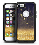 Raining Gold and Purple Sparkle - iPhone 7 or 8 OtterBox Case & Skin Kits