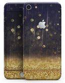 Raining Gold and Purple Sparkle - Skin-kit for the iPhone 8 or 8 Plus
