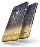 Raining Gold and Purple Sparkle - Skin-kit for the iPhone 8 or 8 Plus