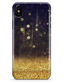 Raining Gold and Purple Sparkle - iPhone X Clipit Case