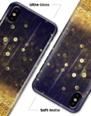 Raining Gold and Purple Sparkle - iPhone X Clipit Case