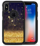 Raining Gold and Purple Sparkle - iPhone X OtterBox Case & Skin Kits