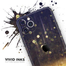 Raining Gold and Purple Sparkle - Protective Skin Wrap & Decal – Compatible with iPhone SE to iPhone 17 Pro Max (All Models)