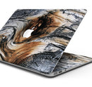 Raw Aged Knobby Wood - Skin Decal Wrap Kit Compatible with the Apple MacBook Pro, Pro with Touch Bar or Air (11", 12", 13", 15" & 16" - All Versions Available)