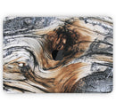 Raw Aged Knobby Wood - Skin Decal Wrap Kit Compatible with the Apple MacBook Pro, Pro with Touch Bar or Air (11", 12", 13", 15" & 16" - All Versions Available)