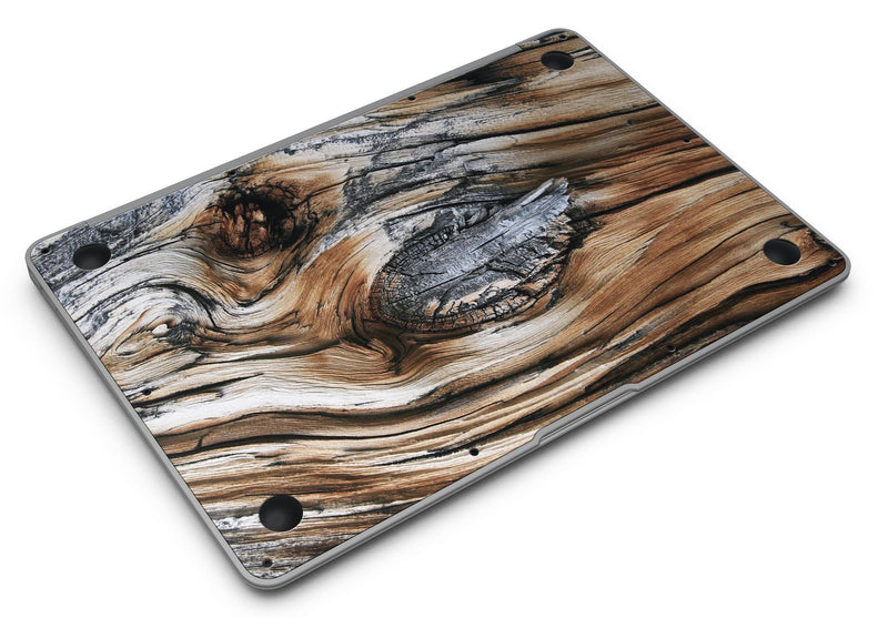Raw Aged Knobby Wood - MacBook Air Skin Kit