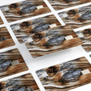 Raw Aged Knobby Wood - Premium Protective Decal Skin-Kit for the Apple Credit Card