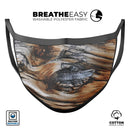 Raw Aged Knobby Wood - Made in USA Mouth Cover Unisex Anti-Dust Cotton Blend Reusable & Washable Face Mask with Adjustable Sizing for Adult or Child