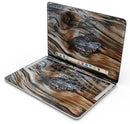 Raw Aged Knobby Wood - Skin Decal Wrap Kit Compatible with the Apple MacBook Pro, Pro with Touch Bar or Air (11", 12", 13", 15" & 16" - All Versions Available)