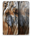 Raw Aged Knobby Wood - Premium Vinyl Skin Decal for Samsung Galaxy S25 Ultra, S24, S23, S22 & All Galaxy S Models