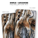 Raw Aged Knobby Wood - Premium Vinyl Skin Decal for Samsung Galaxy S25 Ultra, S24, S23, S22 & All Galaxy S Models