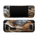 Raw Aged Knobby Wood // Vinyl Skin Wrap for Steam Deck OLED & Steam Deck (LCD) — Soft Matte or Ultra Gloss