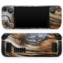Raw Aged Knobby Wood // Vinyl Skin Wrap for Steam Deck OLED & Steam Deck (LCD) — Soft Matte or Ultra Gloss