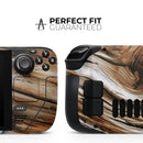 Raw Aged Knobby Wood // Vinyl Skin Wrap for Steam Deck OLED & Steam Deck (LCD) — Soft Matte or Ultra Gloss