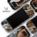 Raw Aged Knobby Wood // Vinyl Skin Wrap for Steam Deck OLED & Steam Deck (LCD) — Soft Matte or Ultra Gloss