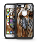 Raw Aged Knobby Wood - iPhone 7 or 7 Plus Commuter Case Skin Kit