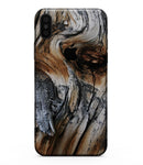 Raw Aged Knobby Wood - iPhone XS MAX, XS/X, 8/8+, 7/7+, 5/5S/SE Skin-Kit (All iPhones Available)