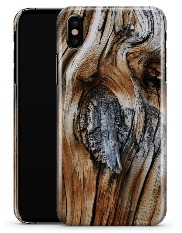 Raw Aged Knobby Wood - iPhone X Clipit Case
