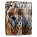 Raw Aged Knobby Wood - Protective Skin Wrap & Decal – Compatible with iPhone SE to iPhone 17 Pro Max (All Models)
