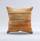 Raw WoodGrain Ink-Fuzed Decorative Throw Pillow