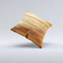 Raw WoodGrain Ink-Fuzed Decorative Throw Pillow