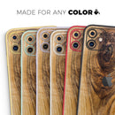Raw Wood Planks V10 - Protective Skin Wrap & Decal – Compatible with iPhone SE to iPhone 17 Pro Max (All Models)
