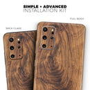Raw Wood Planks V11 2 - Skin-Kit for the Samsung Galaxy S-Series S20, S20 Plus, S20 Ultra , S10 & others (All Galaxy Devices Available)