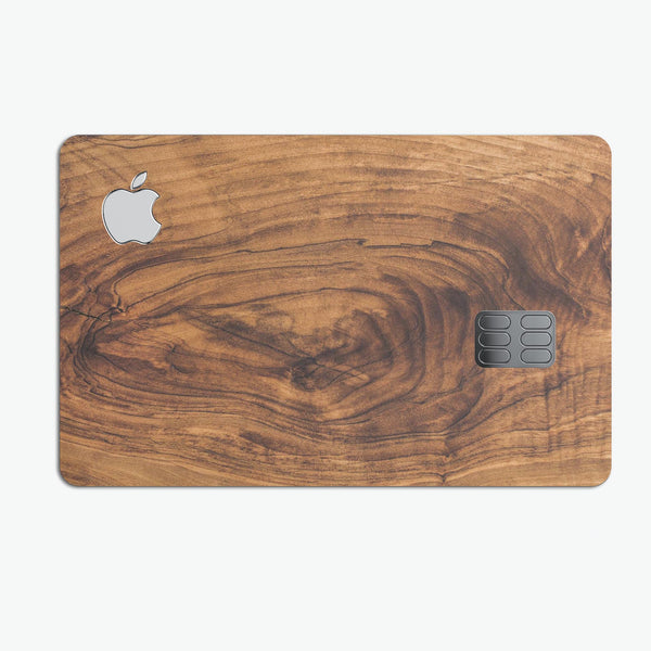 Raw Wood Planks V11 - Premium Protective Decal Skin-Kit for the Apple Credit Card