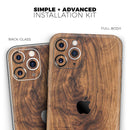 Raw Wood Planks V11 // Skin-Kit compatible with the Apple iPhone 14, 13, 12, 12 Pro Max, 12 Mini, 11 Pro, SE, X/XS + (All iPhones Available)