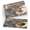 Raw Wood Planks V12 - Premium Protective Decal Skin-Kit for the Apple Credit Card